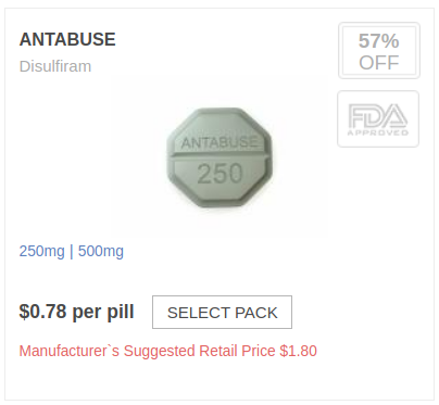 Generic Antabuse (Disulfiram)