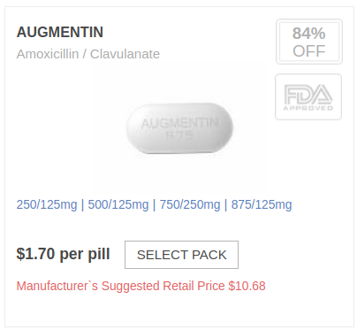 Generic Augmentin (Amoxicillin/Clavulanate)